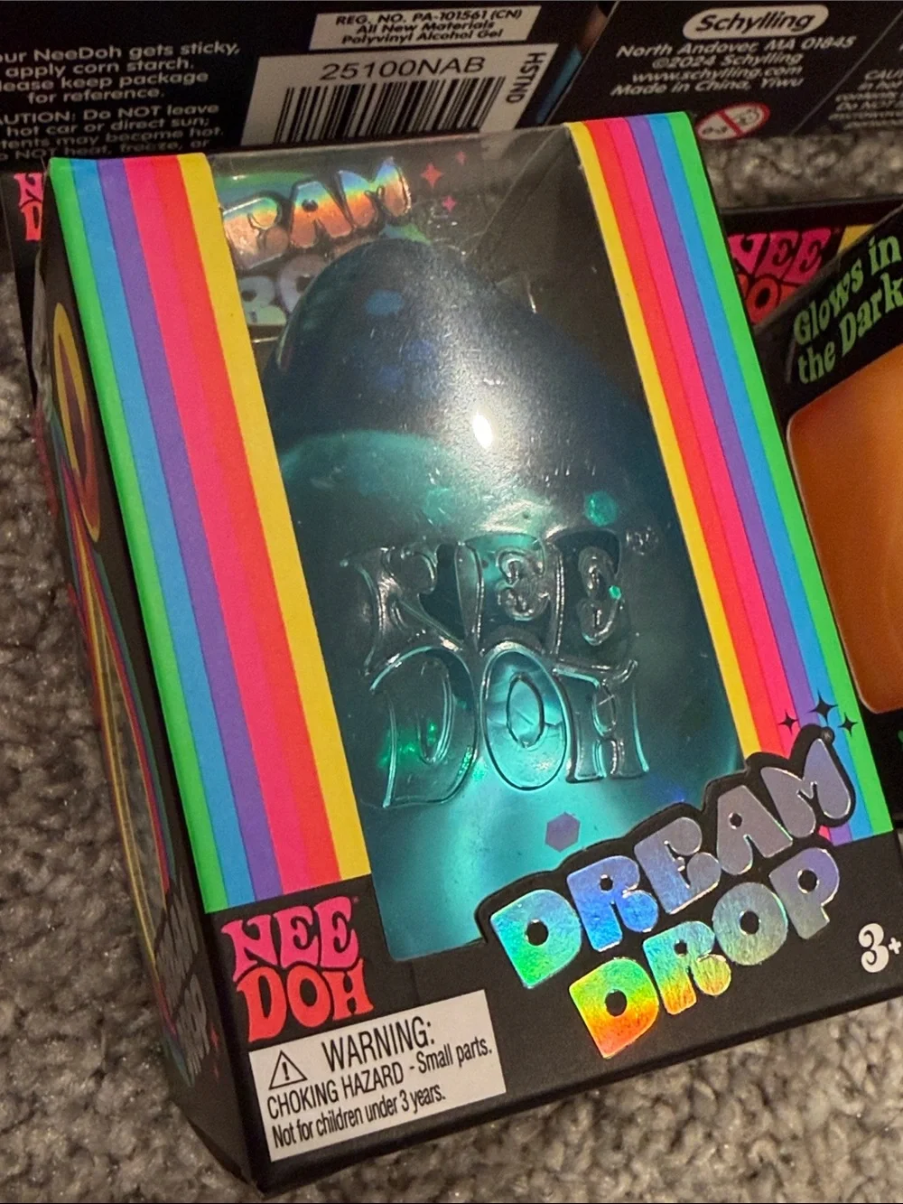 Schylling Needoh Teenie Nee Doh Hot Shots/Dream drop/Nice glow cube - brand new